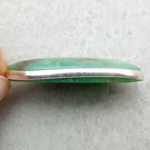 Chrysoprase pendant 36x19 mm no. 84 Chrysoprase pendant 36x19 mm no. 84