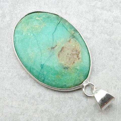 Chryzopraz zawieszka 36x26 mm nr 75 Chryzopraz zawieszka 36x26 mm nr 75