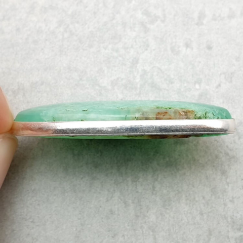 Chrysoprase pendant 37x18 mm no 105 Chrysoprase pendant 37x18 mm no 105
