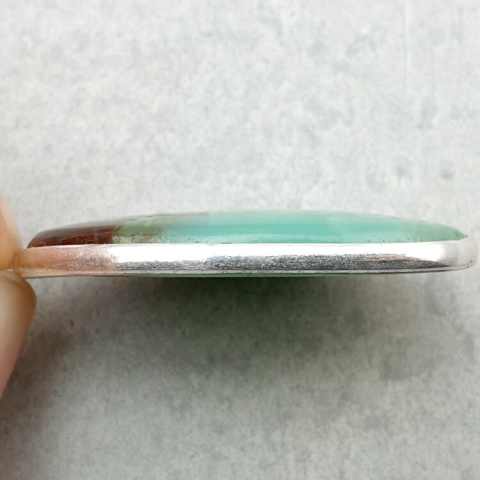 Chrysoprase pendant 37x22 mm no 123 Chrysoprase pendant 37x22 mm no 123