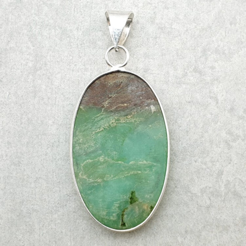Chrysoprase pendant 37x22 mm no 123 Chrysoprase pendant 37x22 mm no 123
