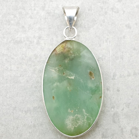 Chrysoprase pendant 37x23 mm no 101 Chrysoprase pendant 37x23 mm no 101