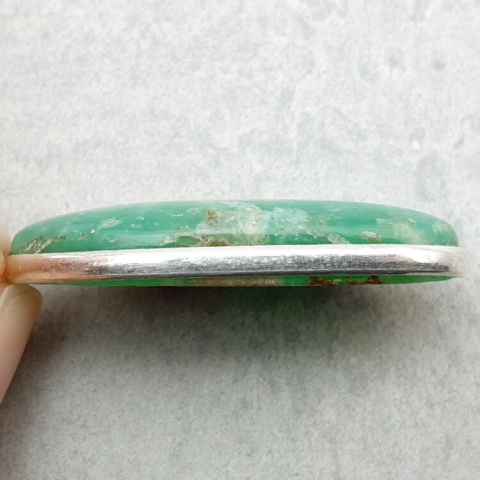 Chrysoprase pendant 38x17 mm no 92 Chrysoprase pendant 38x17 mm no 92
