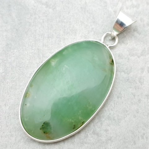 Chrysoprase pendant 38x24 mm no. 73 Chrysoprase pendant 38x24 mm no. 73