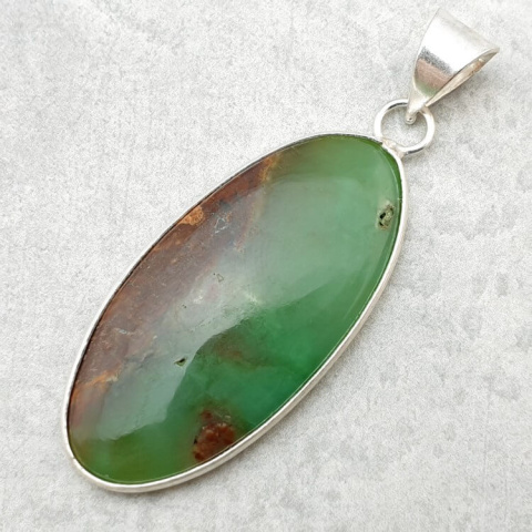 Chrysoprase pendant 39x19 mm no. 72 Chrysoprase pendant 39x19 mm no. 72