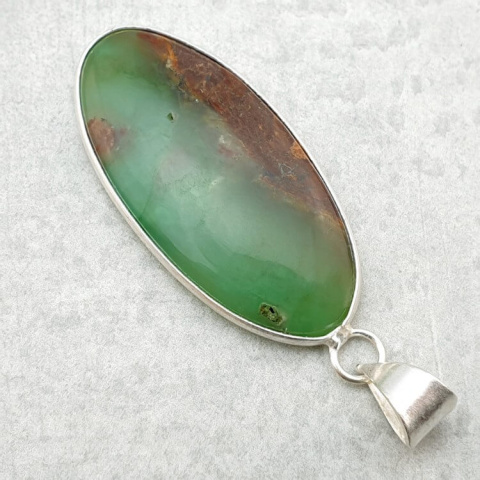 Chrysoprase pendant 39x19 mm no. 72 Chrysoprase pendant 39x19 mm no. 72