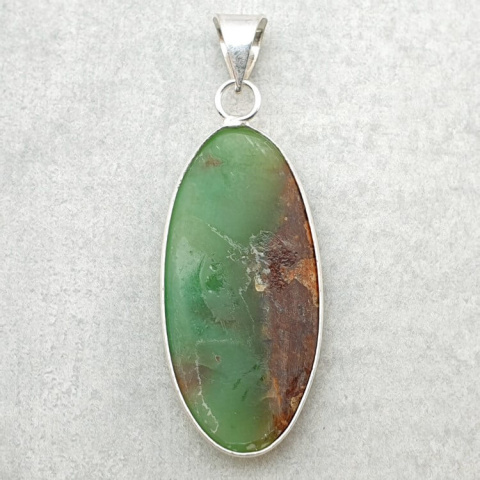 Chrysoprase pendant 39x19 mm no. 72 Chrysoprase pendant 39x19 mm no. 72