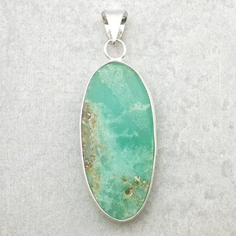 Chrysoprase pendant 39x19 mm no 96 Chrysoprase pendant 39x19 mm no 96