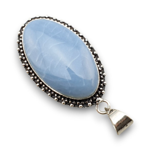 Blue opal pendant 32x19 mm no 85 Blue opal pendant 32x19 mm no 85