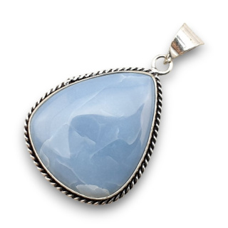 Blue opal pendant 32x27 mm no 76