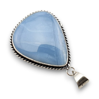 Blue opal pendant 32x27 mm no 77