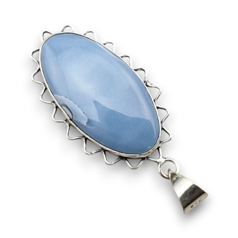 Blue opal pendant 35x18 mm no 92 Blue opal pendant 35x18 mm no 92