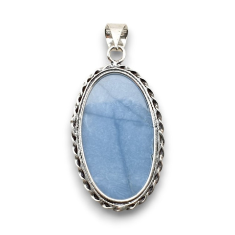Blue opal pendant 35x21 mm no 91 Blue opal pendant 35x21 mm no 91