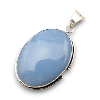 Opal blue pendant 35x25 mm no 71