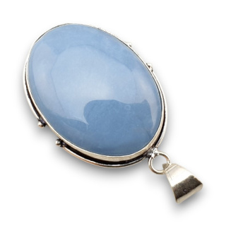 Blue opal pendant 35x25 mm no 71