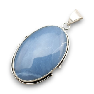 Blue opal pendant 37x24 mm no 104