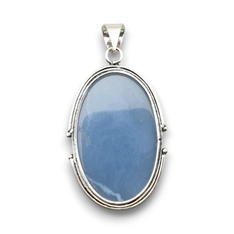 Blue opal pendant 37x24 mm no 104 Blue opal pendant 37x24 mm no 104