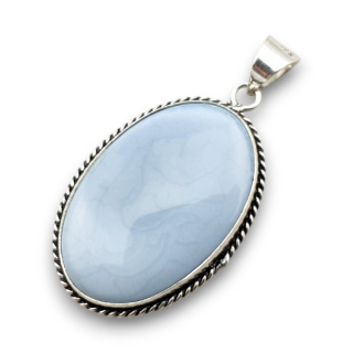 Blue opal pendant 37x25 mm no 70