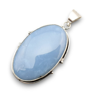 Opal blue pendant 38x23 mm no. 103