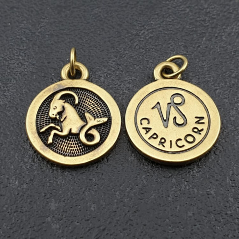 Capricorn pendant brass 18.5 mm Capricorn pendant brass 18.5 mm