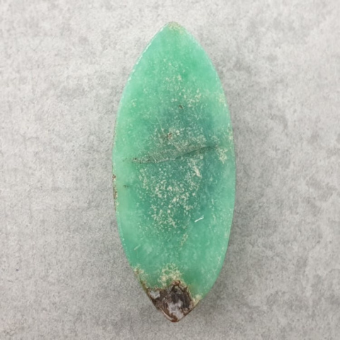 Chrysoprase cabochon 33x14 mm no. 151 Chrysoprase cabochon 33x14 mm no. 151