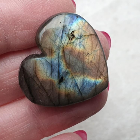 Labradorite cabochon heart 28x26 mm no 140 Labradorite cabochon heart 28x26 mm no 140