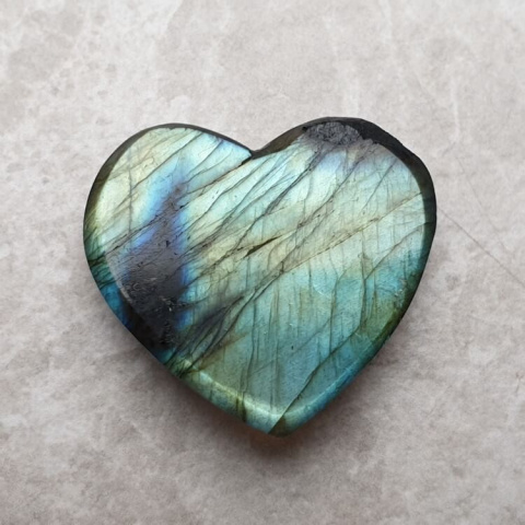Labradorite cabochon heart 30x27 mm no. 148 Labradorite cabochon heart 30x27 mm no. 148